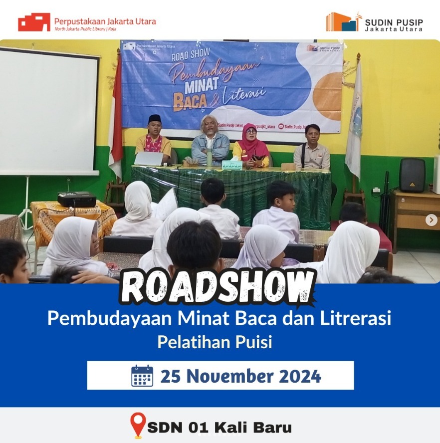 Roadshow Workshop Membaca Bersama Suku Dinas Perpustakaan Dan Kearsipan Kota Administrasi Jakarta Utara